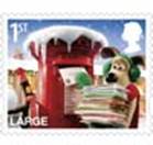 1st Class Large  Gromit posting Christmas cards