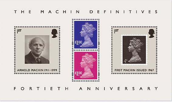 2007 GB - MS2743 - 40th Anniv of the Machin Definitive MS MNH - Click Image to Close