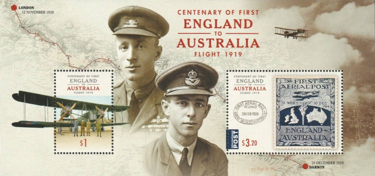 [The 100th Anniversary of the First England to Australia Flight, type ]
