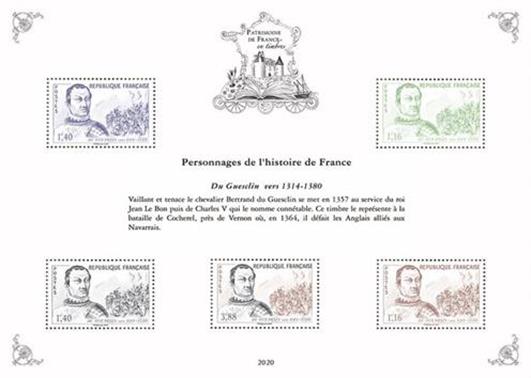 [Philatelic Treasures - Bertrand du Guesclin, 1320-1380, Scrivi ]