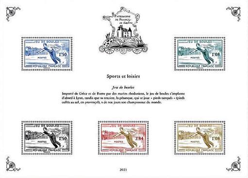 [Philatelic Treasures - Sports & Recreation - Boules Game, type ]