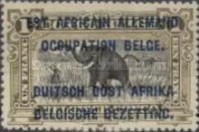 [Belgian Congo Postage Stamps Overprinted, type A]