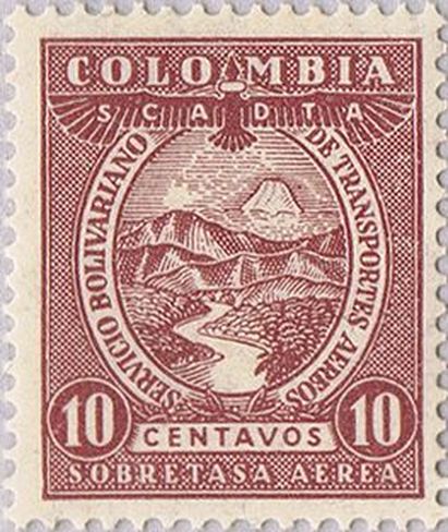 niger ss 1v in margin-- sos colombia 859  1977