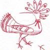 sos czechoslovakia B165 label--bird image reversed