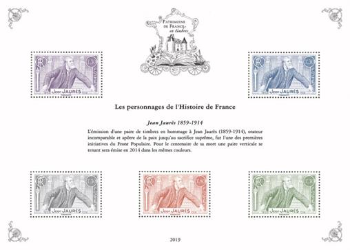 [Philatelic Treasures - Jean Jaur&egrave;s, 1859�1914, Scrivi ]