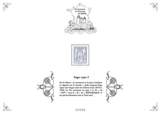 [Philatelic Treasures - Jules Auguste Sage, 1829-1908 - Type Sage, Scrivi ]