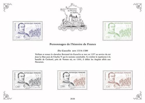[Philatelic Treasures - Bertrand du Guesclin, 1320-1380, Scrivi ]