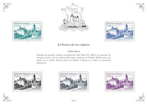 [Philatelic Treasures - Regions of France - Arbois-Jura, Scrivi ]