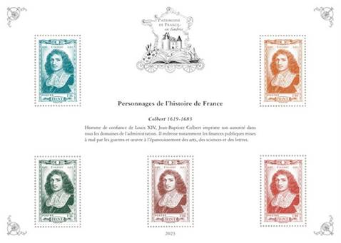 [Philatelic Treasures - Characters from French History - Colbert, 1619-1683, Scrivi ]