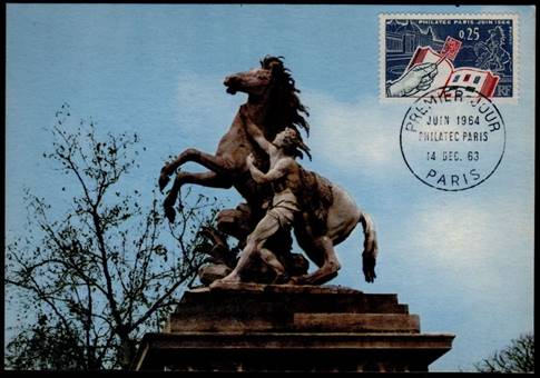 france philatec maxi statue 2