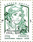 [The 70th Anniversary of the Marianne Stamps - Overprinted "Marianne 1944 - 2014", type GXP38]