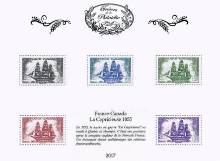 [Philatelic Treasures - The 100th Anniversary of the Corvette La Capricieuses Expedition to Canada, Scrivi ]