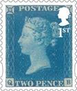 The 175th Anniversary of the Penny Black 1st Stamp (2015) Twopenny Blue | Penny black, Stamp, Stamp collecting