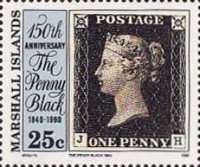 [The 150th Anniversary of the Penny Black, type KB]