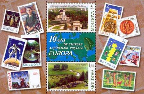 10th Anniversary of Moldovan Europa CEPT Stamps