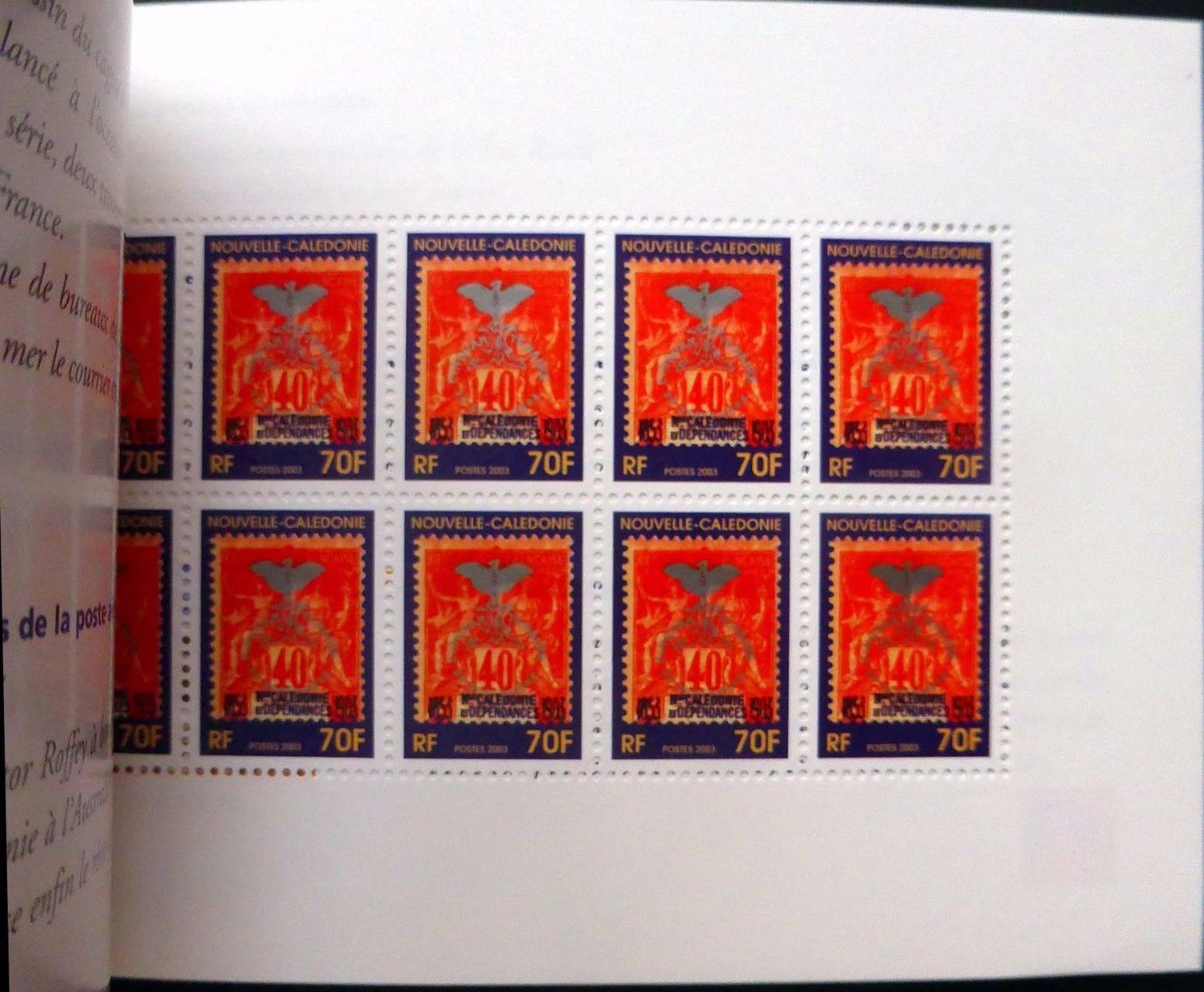 new caledonia 913A booklet pane
