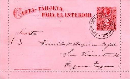 HG A1 - chile 2009 actual letter card