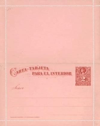 HG A1 chile complete letter card h  g A1 1895 (4)