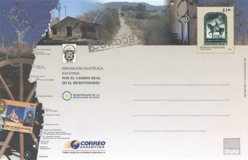 2010 argentina impr postal card natl phil exhib