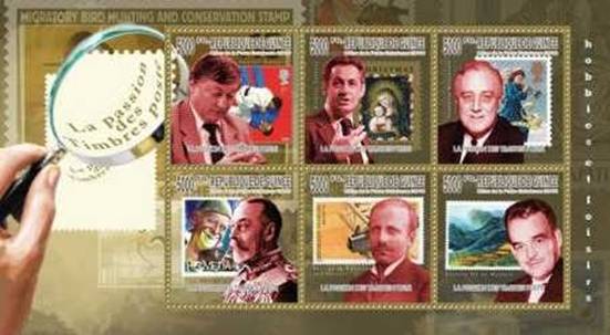 guinea 2010 philately ss 6 v