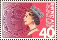 [The 100th Anniversary of the Royal Philatelic Society of New Zealand, type AKX]