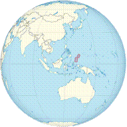 Location of Palau