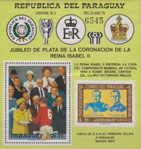 [Airmail - The 25th Anniversary of the Coronation of Queen Elizabeth II and Football World Cup - Argentina, type ]