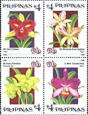 [Asian Stamp Exhibition "Taipei 96" - Orchids, type ]