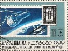 [International Stamp Exhibition "EFIMEX '69" - Mexico City, Mexico - Stamps on Stamps, type IW]
