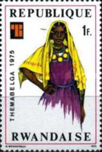 [International Stamp Exhibition "THEMABELGA 1975" - Belgium - African Costumes, type WQ]
