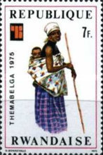 [International Stamp Exhibition "THEMABELGA 1975" - Belgium - African Costumes, type WS]
