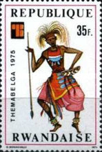 [International Stamp Exhibition "THEMABELGA 1975" - Belgium - African Costumes, type WT]