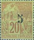 [French Colonies - General Issues Postage Stamps Surcharged 