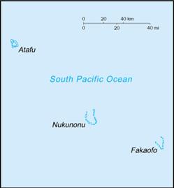 Country map of Tokelau