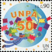 [The 50th Anniversary of the United Nations Postal Administration - UNPA, type NZ]